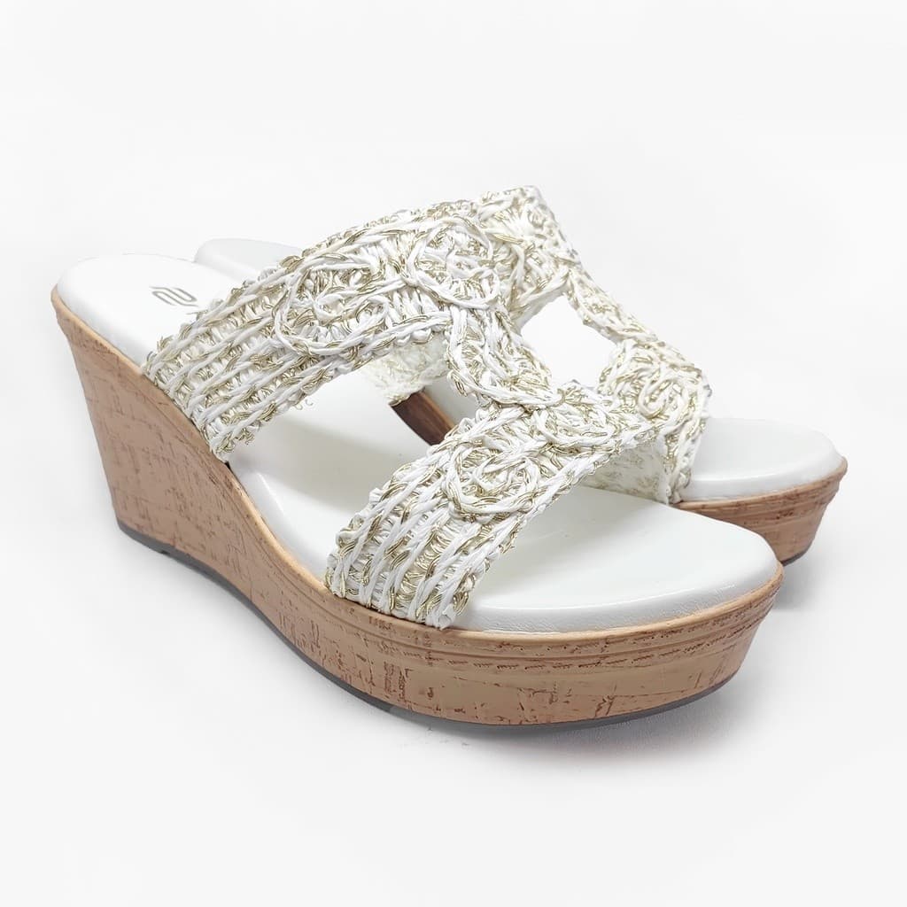Thumbnail gambar ke-3 produk Pollux Terra Ek Gabus WPOKT 20 - Sandal Wedges | Wedges Pesta | Wedges Hak Tinggi