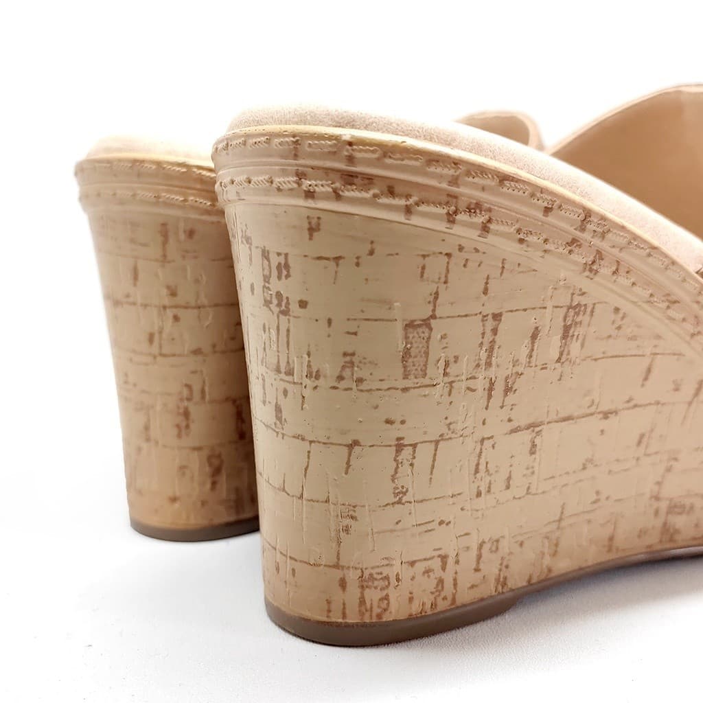 Thumbnail gambar ke-4 produk Pollux Terra Ek Gabus WPOKT 16 - Sandal Wedges | Selop Wedges | Wedges Wanita Bahan Kulit