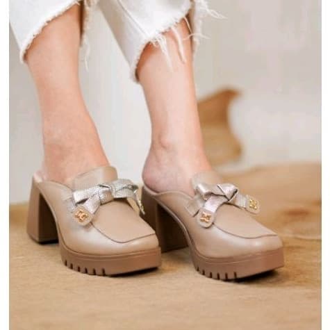 Thumbnail gambar ke-10 produk Pollux Classic WPOAY 07 - Sandal Selop Wanita Bahan Kulit | Heels Wanita 7Cm