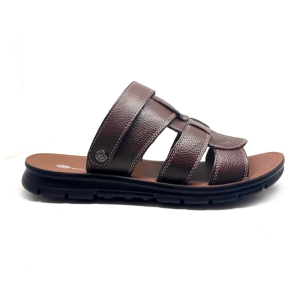 Gambar ke-7 produk Pollux PDQ 6683 - Sandal Kulit Pria Slip On Sangat Nyaman Dan Anti Slip