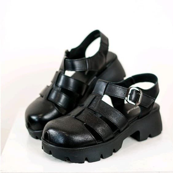 Thumbnail gambar ke-4 produk Pollux Bold WBB 852 Sepatu Sandal Wanita Bahan Kulit Asli | Sandal Wedges | Sandal Traveling