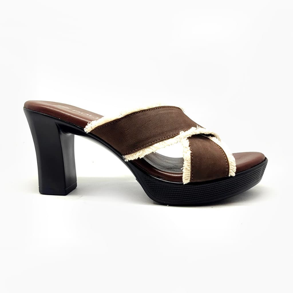 Gambar ke-1 produk Pollux Classic WPOGN 14 - Heels Wanita | Sandal Heels | Sandal Wanita Bahan Kulit Hak Tinggi