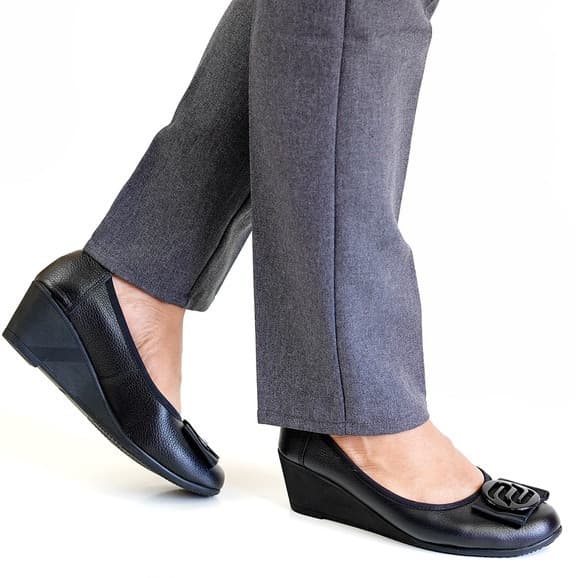 Thumbnail gambar ke-2 produk Pollux Monday WPOMZ 01 | Sepatu Kerja Wanita | Sepatu Wedges Wanita | Pantofel Wanita