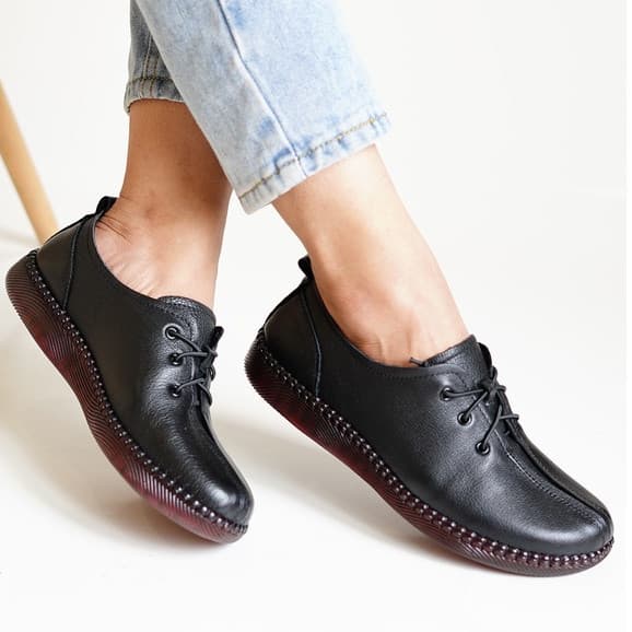 Gambar ke-9 produk Pollux Monday WBB 256 - Sepatu Flat Wanita Bahan Kulit (Big Size Ready Size 41)