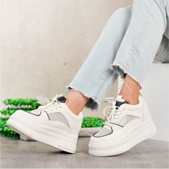 Gambar ke-6 produk Pollux Jinju WDQ 7732 Sneakers Wanita | Sneakers Putih | Sepatu Wanita Fashion | Sneakers Kekinian