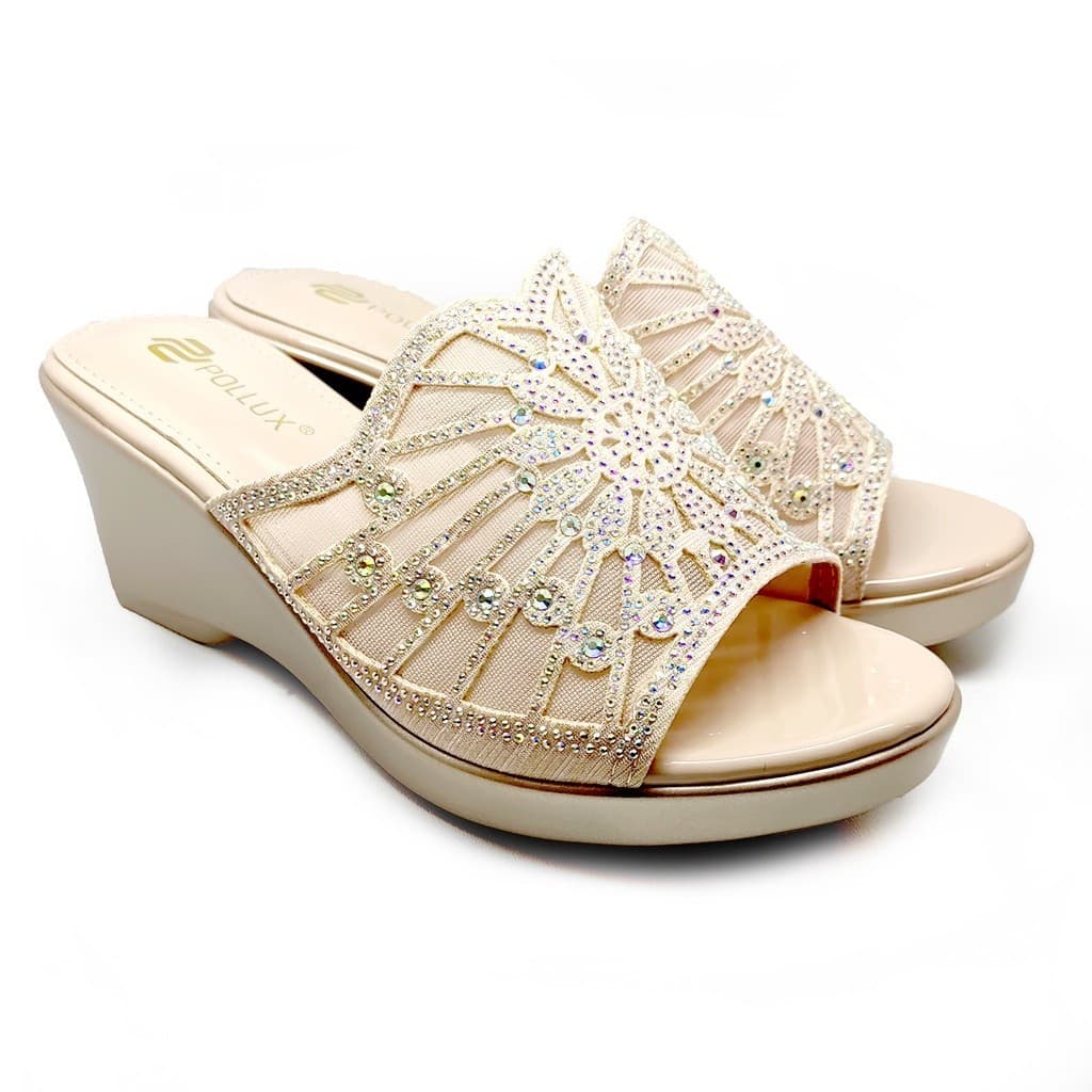 Gambar ke-10 produk Pollux Aurora WDQ 2060 - Sandal Wedges Wanita | Wedges Pesta | Sandal Pesta