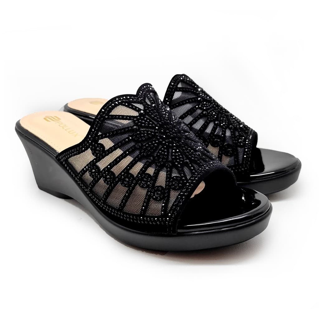 Thumbnail gambar ke-2 produk Pollux Aurora WDQ 2060 - Sandal Wedges Wanita | Wedges Pesta | Sandal Pesta