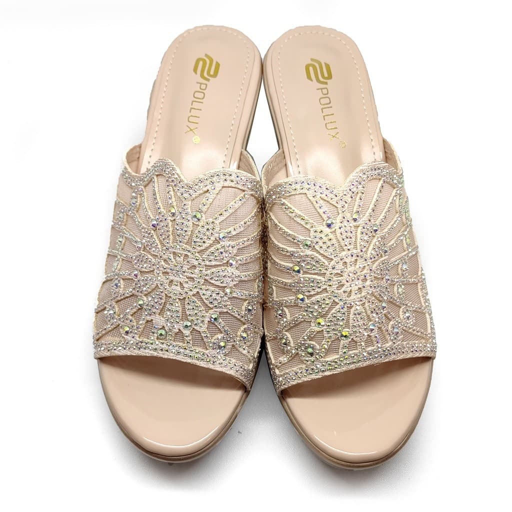 Thumbnail gambar ke-6 produk Pollux Aurora WDQ 2060 - Sandal Wedges Wanita | Wedges Pesta | Sandal Pesta