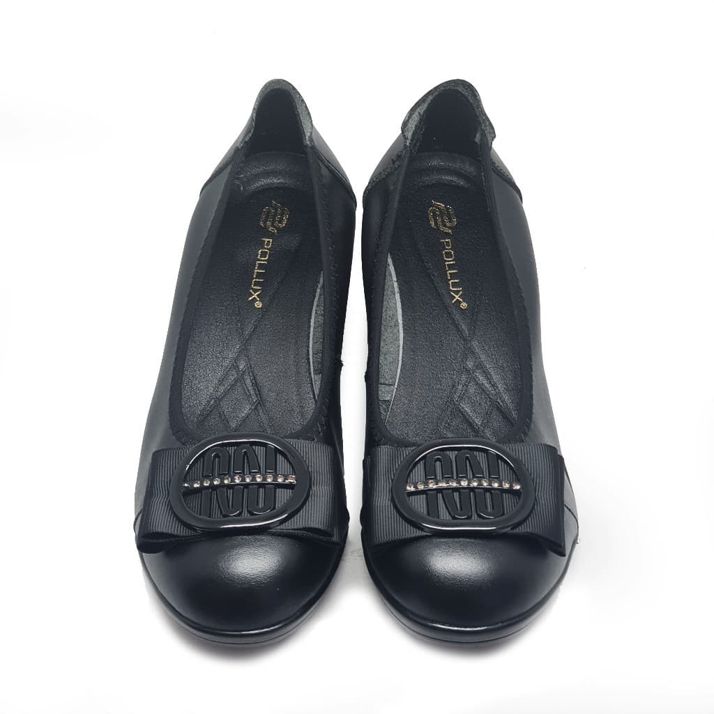 Thumbnail gambar ke-3 produk Pollux Monday WDQ 308 Sepatu Pantofel Wedges Wanita Kekinian | Sepatu Kerja Wanita Bahan Kulit