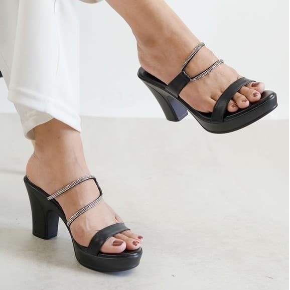 Thumbnail gambar ke-2 produk Pollux Classic WPOGU 05 - Heels | Sandal Heels | Heels Wanita Bahan Kulit