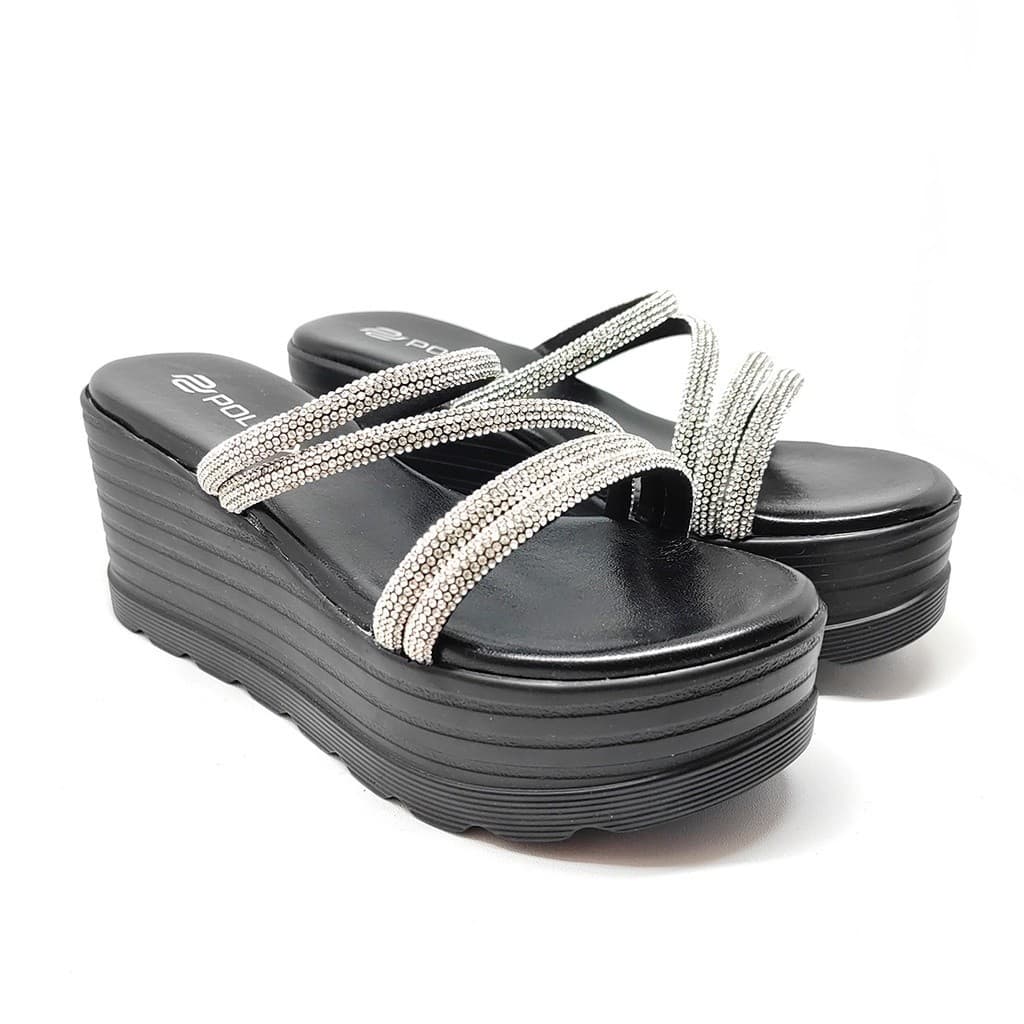 Thumbnail gambar ke-7 produk Pollux Bold WPOGO 03 - Sandal Wedges | Wedges Tinggi | Wedges Wanita Kulit