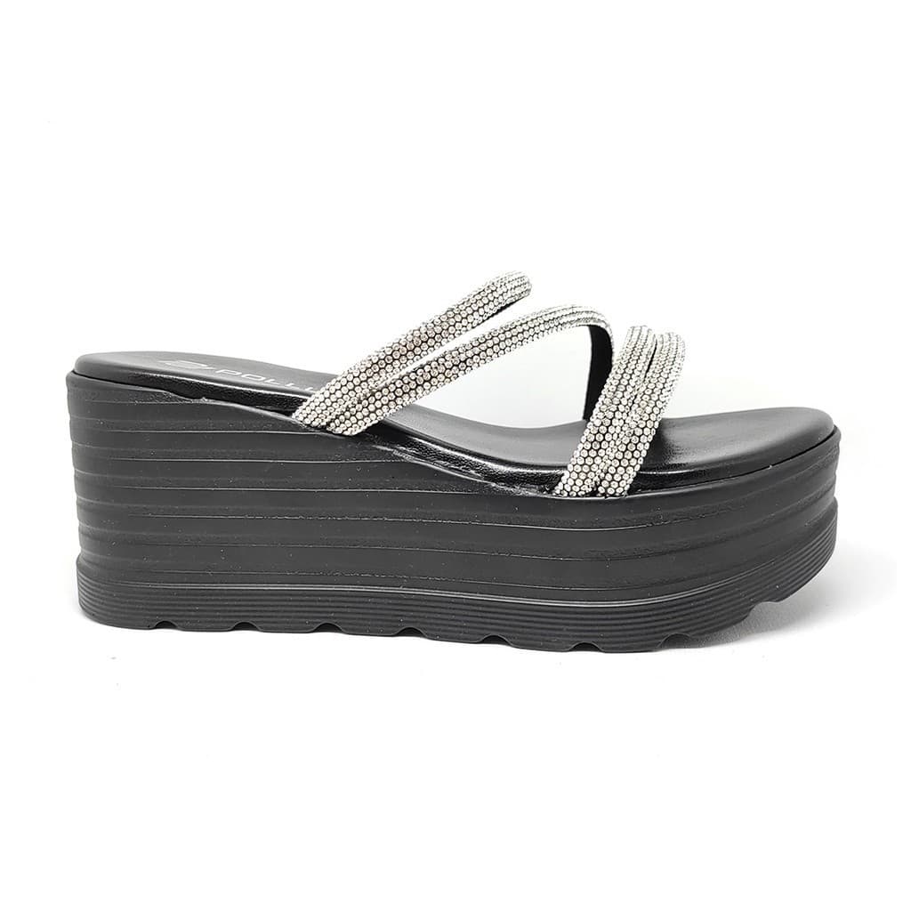 Thumbnail gambar ke-11 produk Pollux Bold WPOGO 03 - Sandal Wedges | Wedges Tinggi | Wedges Wanita Kulit