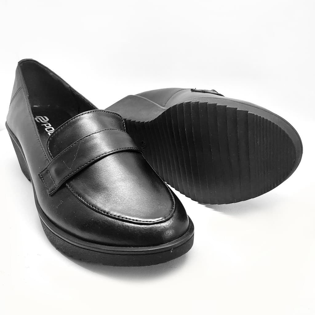 Thumbnail gambar ke-5 produk Pollux Monday WPOBW 06 - Sepatu Wedges Wanita | Sepatu Wanita Kerja | Pantofel Wanita Bahan Kulit