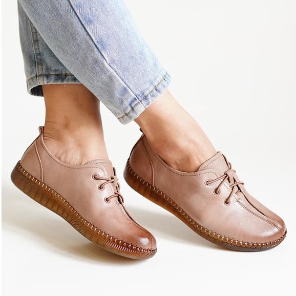Thumbnail gambar ke-2 produk Pollux Monday WBB 256 - Sepatu Flat Wanita Bahan Kulit (Big Size Ready Size 41)