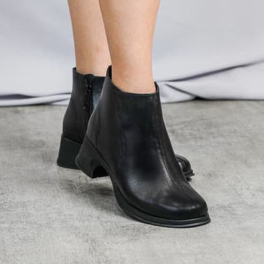 Thumbnail gambar ke-2 produk Pollux Boots WPOAP 14 - Boots Wanita Heels Berbahan Kulit Asli | Winter Boots | Leather Boots