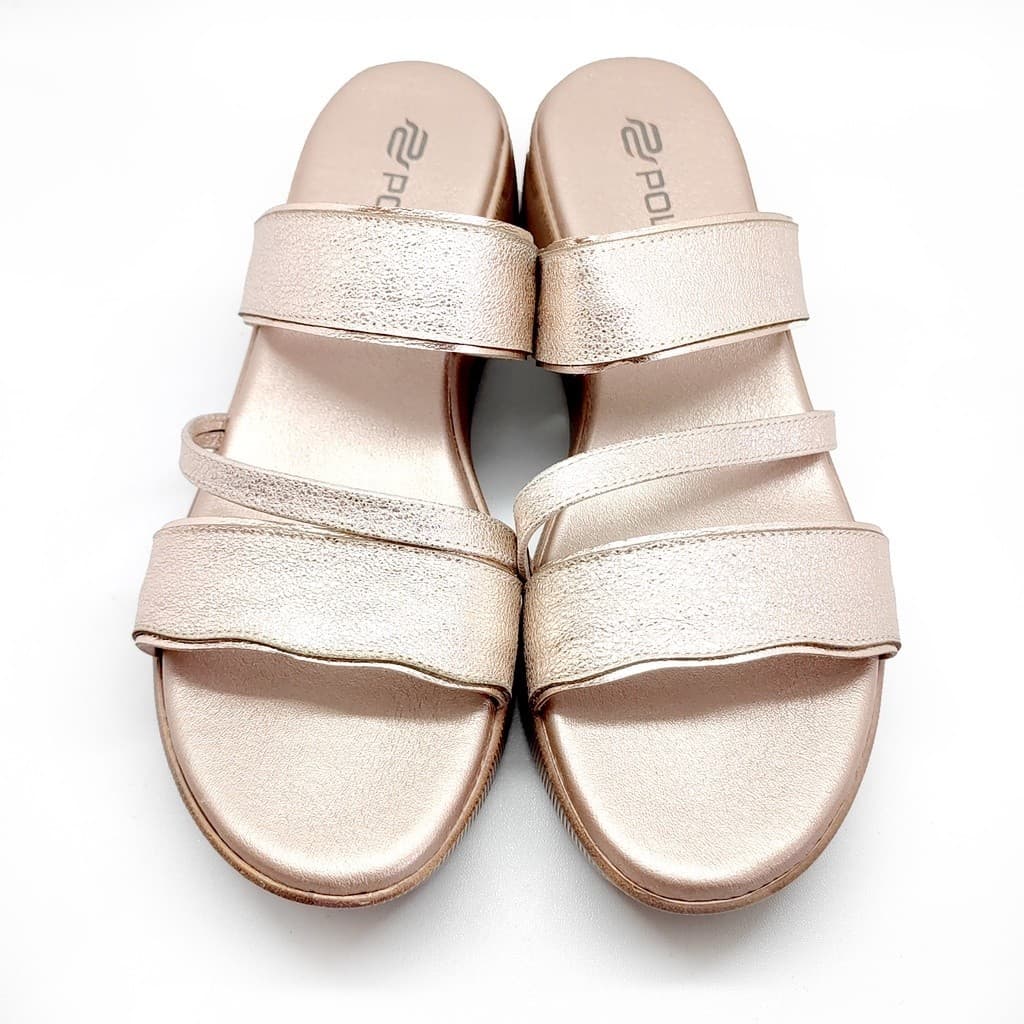 Thumbnail gambar ke-4 produk Pollux Daily WPODQ 25 - Sandal Wedges Wanita Bahan Kulit