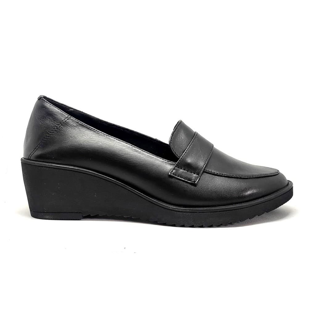 Thumbnail gambar ke-4 produk Pollux Monday WPOBW 06 - Sepatu Wedges Wanita | Sepatu Wanita Kerja | Pantofel Wanita Bahan Kulit