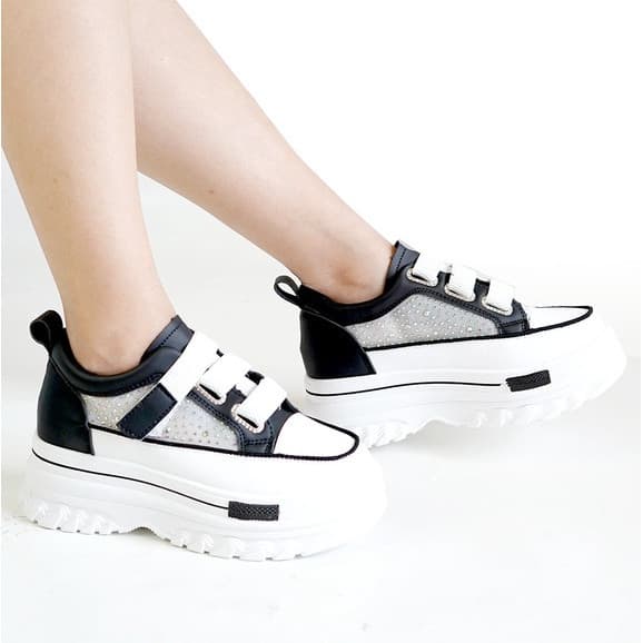 Thumbnail gambar ke-2 produk Mecer SYP Bora Jinju Collection | Sepatu Wanita | Sepatu Wedges | Sneakers Korea