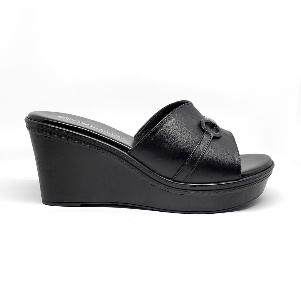 Thumbnail gambar ke-10 produk Pollux Terra Ek Gabus WPOKT 07 - Sandal Wedges Wanita Bahan Kulit Asli