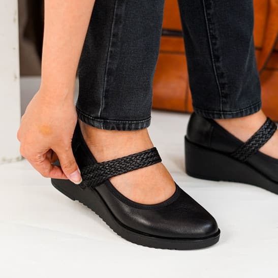 Thumbnail gambar ke-3 produk Pollux Monday WPOBW 14 - Sepatu Kerja Wanita Wedges | Sepatu Kerja Wanita Hak 5Cm
