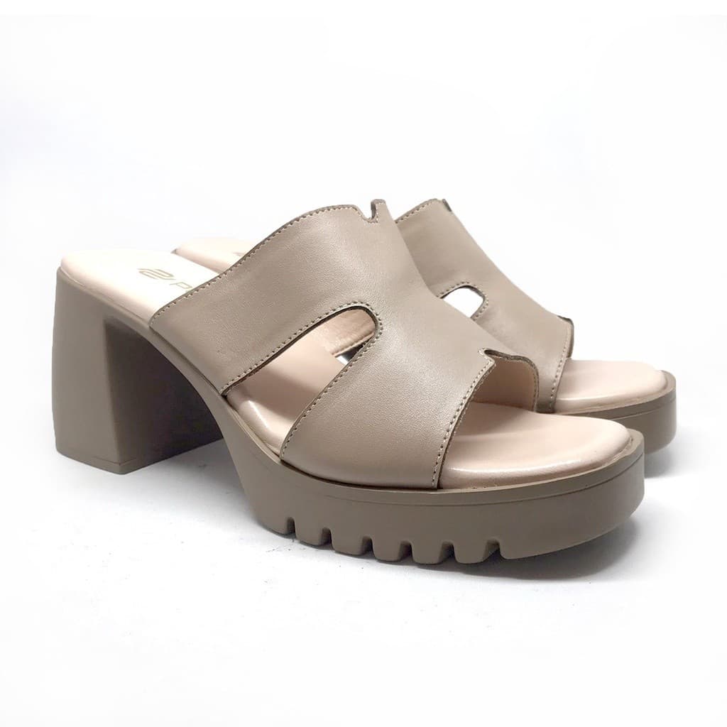 Thumbnail gambar ke-3 produk Pollux Classic WPOAY 01 | Sandal Heels | Heels Wanita Bahan Kulit
