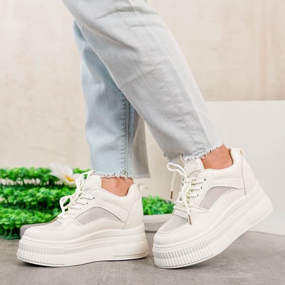 Thumbnail gambar ke-3 produk Pollux Jinju WDQ 7732 Sneakers Wanita | Sneakers Putih | Sepatu Wanita Fashion | Sneakers Kekinian
