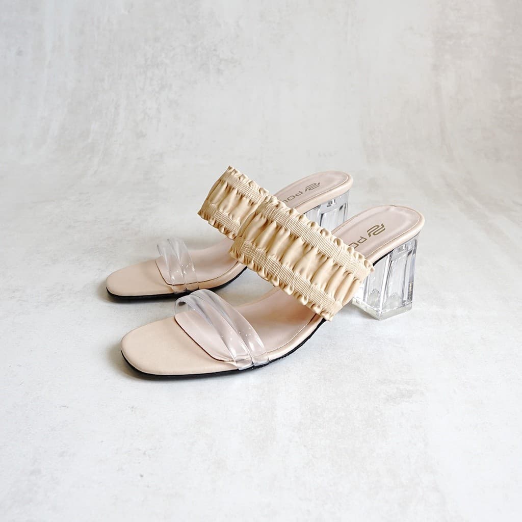Thumbnail gambar ke-2 produk Pollux Simpilcity WPOEO 39 - Clear Heels | Heels Transparan | Sepatu Heels Wanita | Heels Casual 7Cm