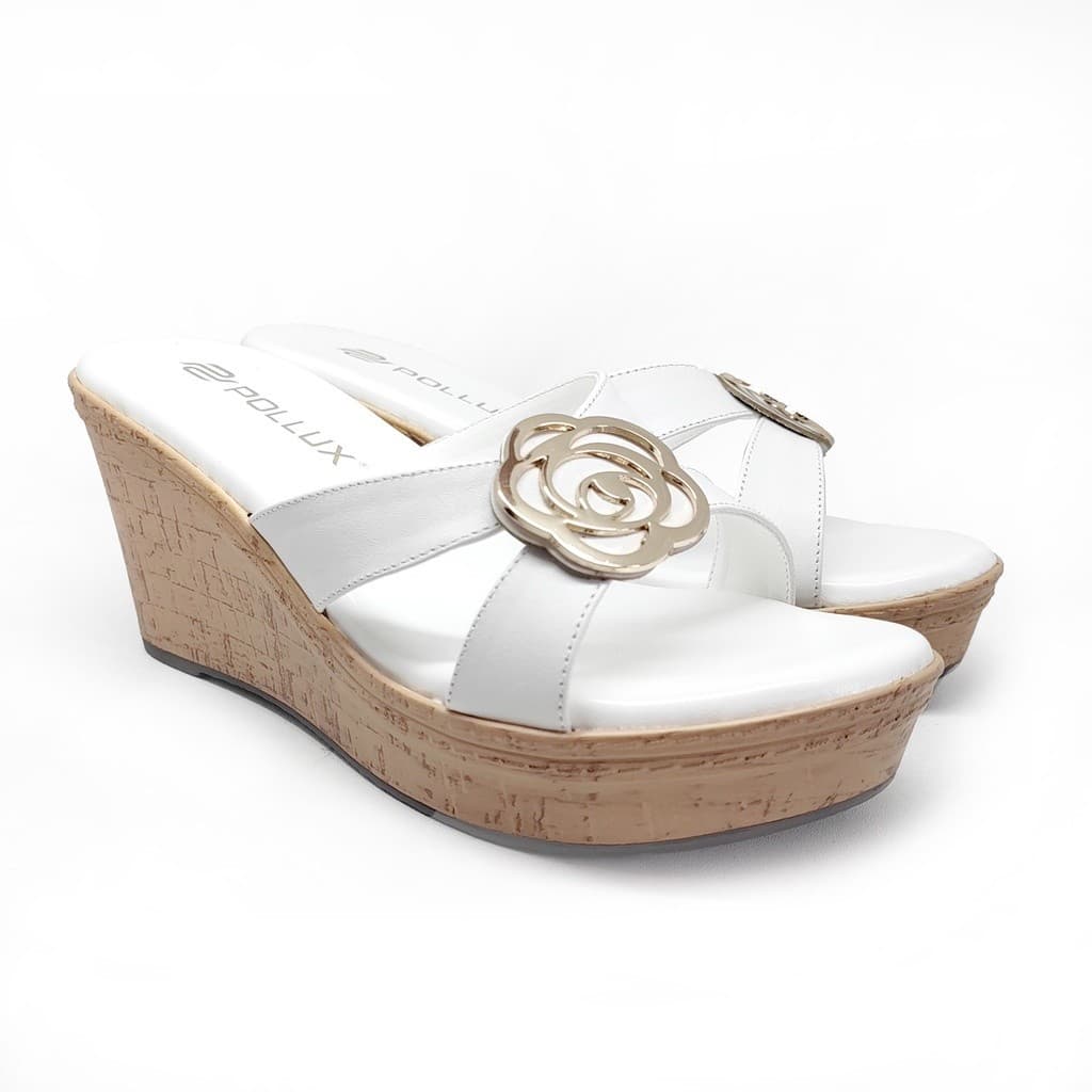 Thumbnail gambar ke-7 produk Pollux Terra Ek Gabus WPOKT 18 - Sandal Wedges | Wedges Pesta Wanita | Wedges Hak Tinggi