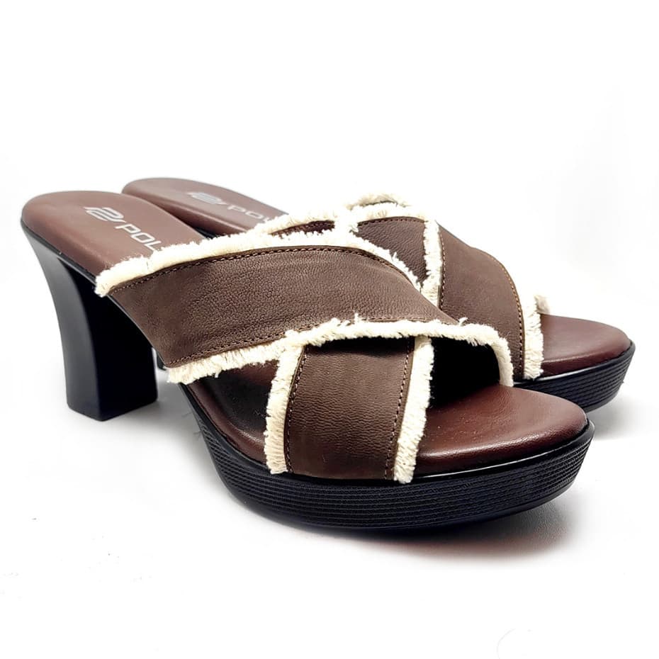 Gambar ke-1 produk Pollux Classic WPOGN 14 - Heels Wanita | Sandal Heels | Sandal Wanita Bahan Kulit Hak Tinggi