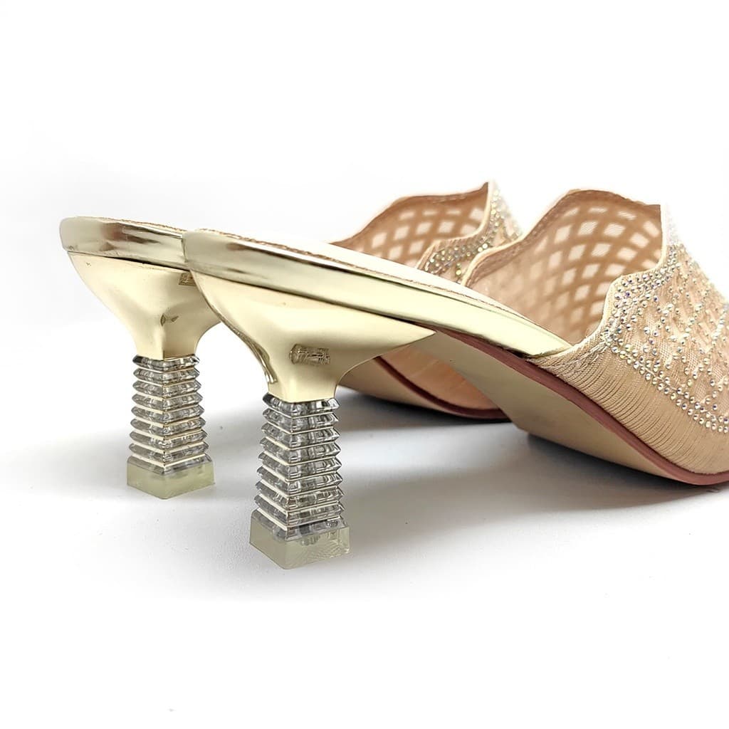 Thumbnail gambar ke-7 produk Pollux Aurora | Selop Heels | Heels Pesta | Heels Wanita - WDQ 9578