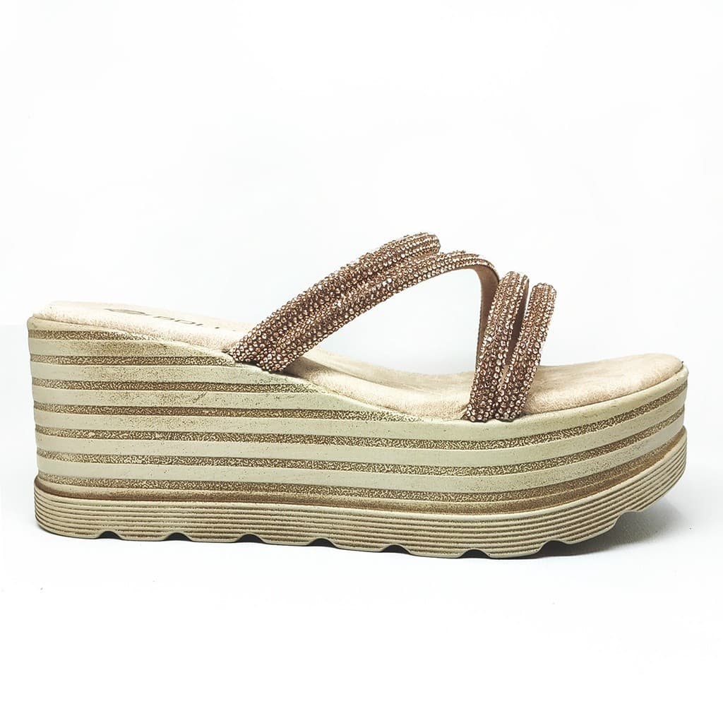 Thumbnail gambar ke-10 produk Pollux Bold WPOGO 03 - Sandal Wedges | Wedges Tinggi | Wedges Wanita Kulit