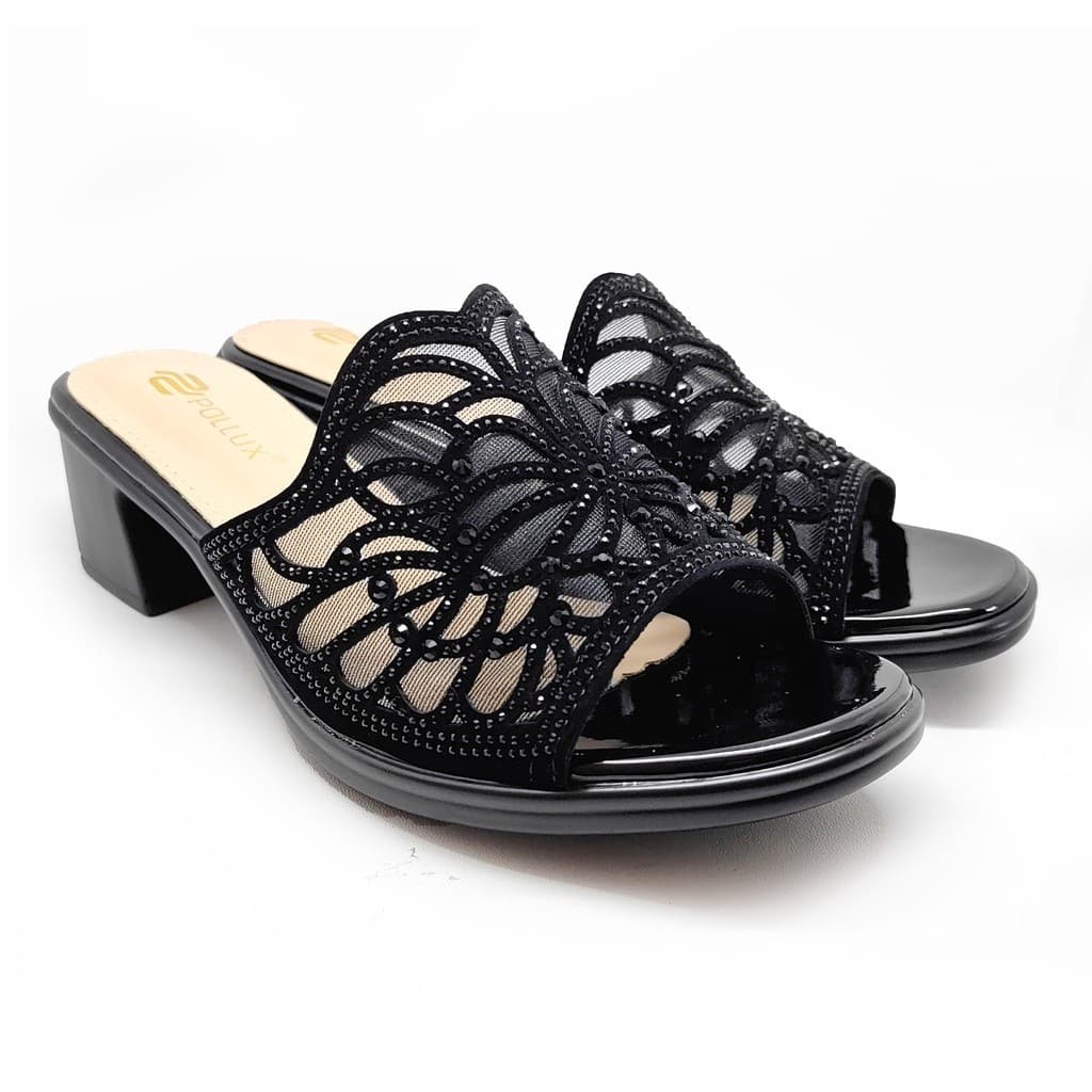 Thumbnail gambar ke-4 produk Pollux Aurora WDQ 2032 Sandal Heels Wanita | Heels Pesta | Selop Heels