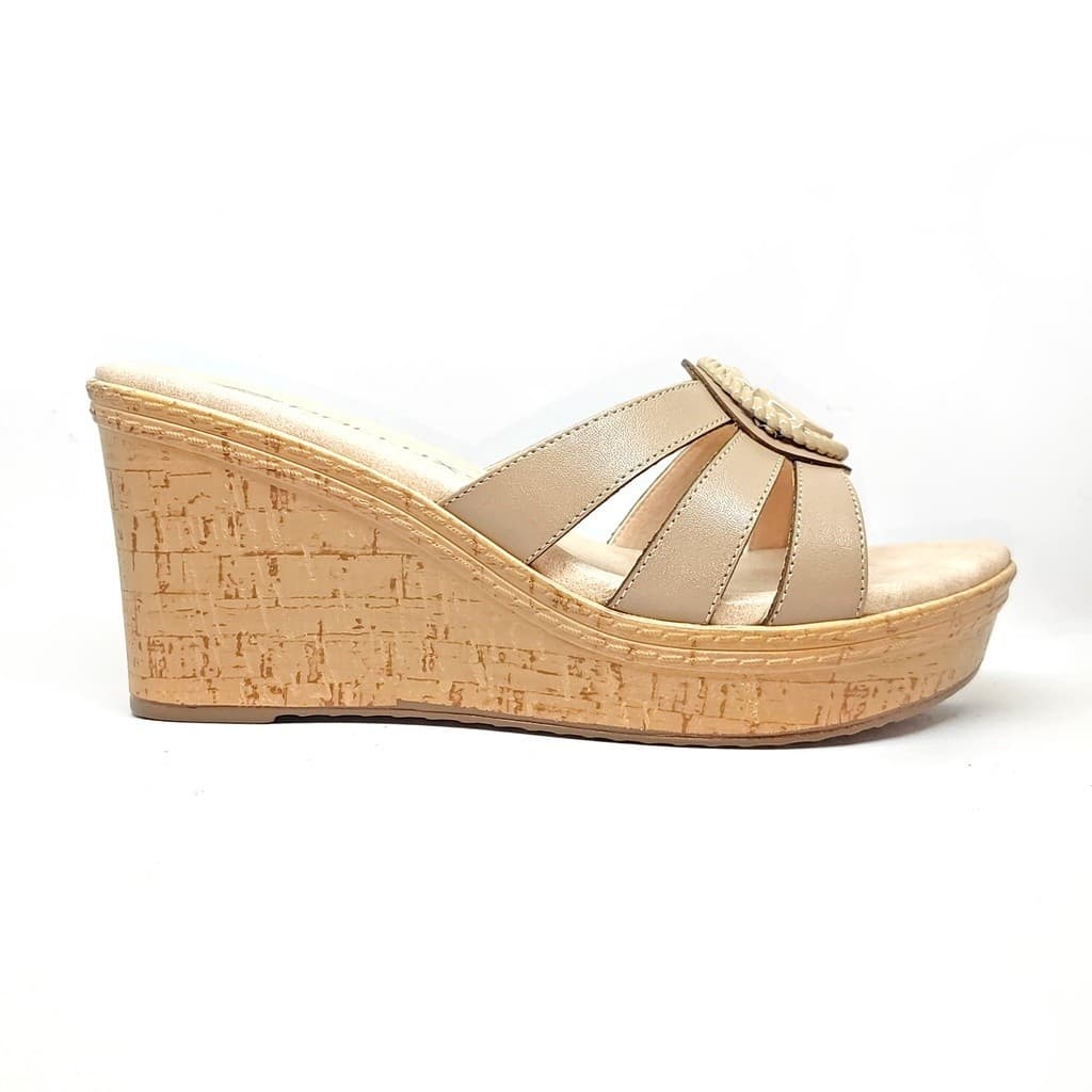 Thumbnail gambar ke-5 produk Pollux Terra Ek Gabus WPOKT 02 -Sandal Wedges Wanita