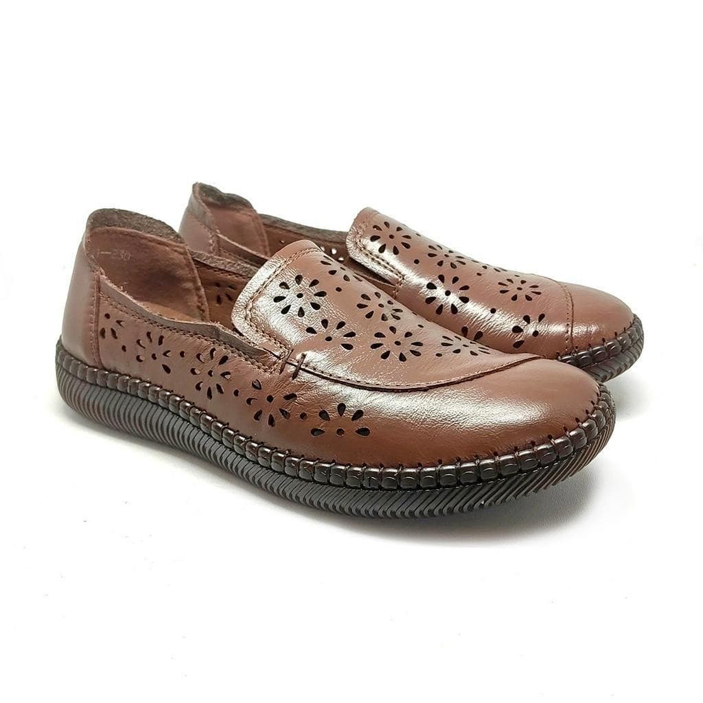 Thumbnail gambar ke-5 produk Pollux Monday WDQ 2301 - Sepatu Flat Wanita Bahan Kulit