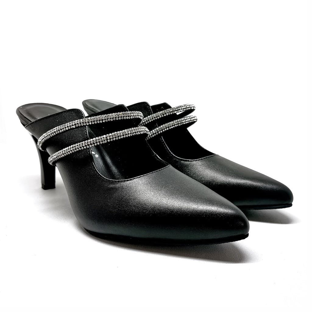 Thumbnail gambar ke-4 produk Pollux Monday WPOAR 38 - Sepatu Mules Heels Wanita Berbahan Kulit