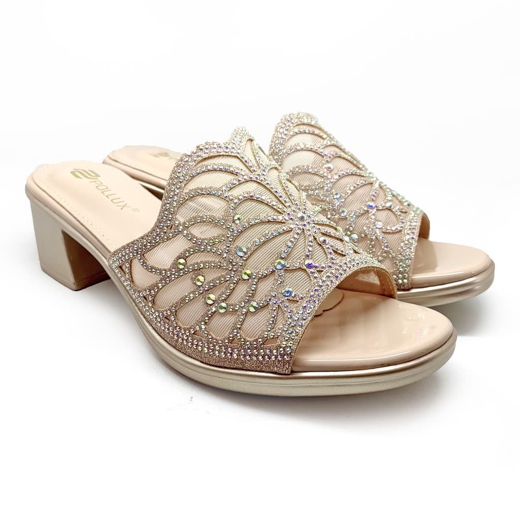 Gambar produk Pollux Aurora WDQ 2032 Sandal Heels Wanita | Heels Pesta | Selop Heels