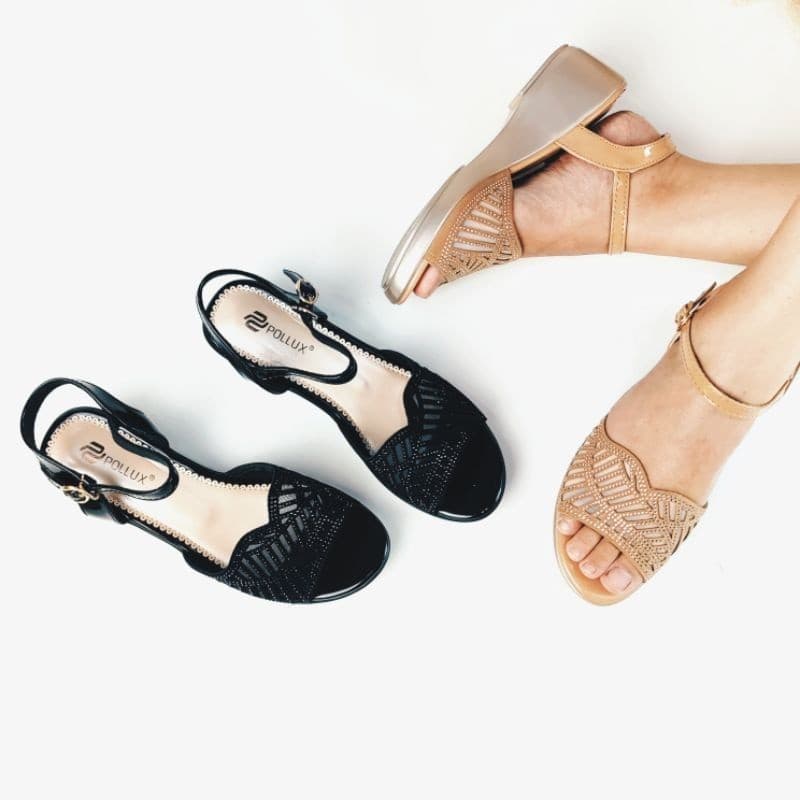 Gambar ke-10 produk Pollux Aurora WDQ 5581 | Sepatu Sandal Wedges Wanita | Sandal Wedges | Wedges Pesta