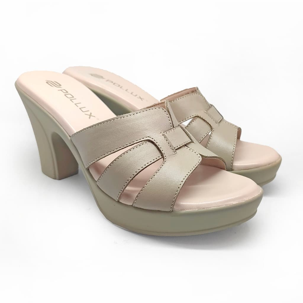 Gambar ke-10 produk Pollux Classic WPOGP 33 - Heels Wanita Bahan Kulit Asli Tinggi  Hak 9Cm