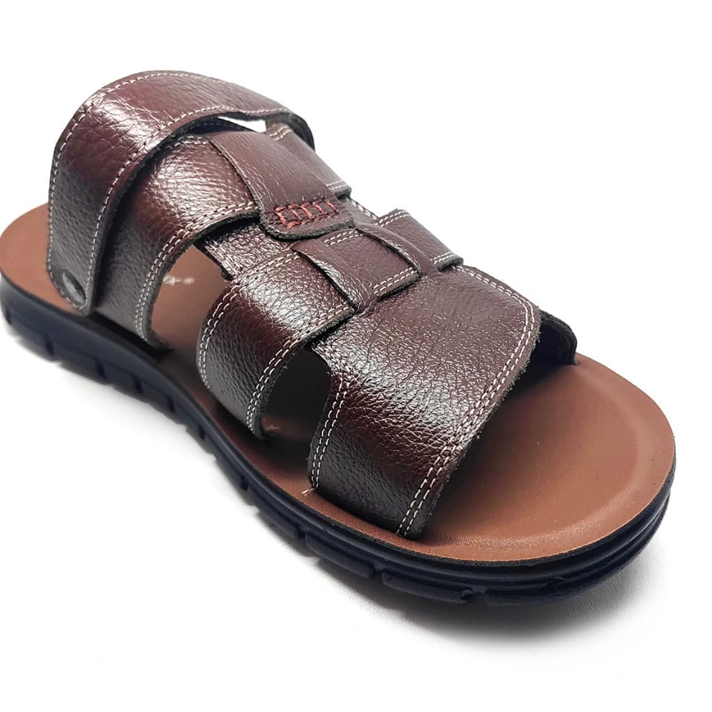 Gambar ke-7 produk Pollux PDQ 6683 - Sandal Kulit Pria Slip On Sangat Nyaman Dan Anti Slip