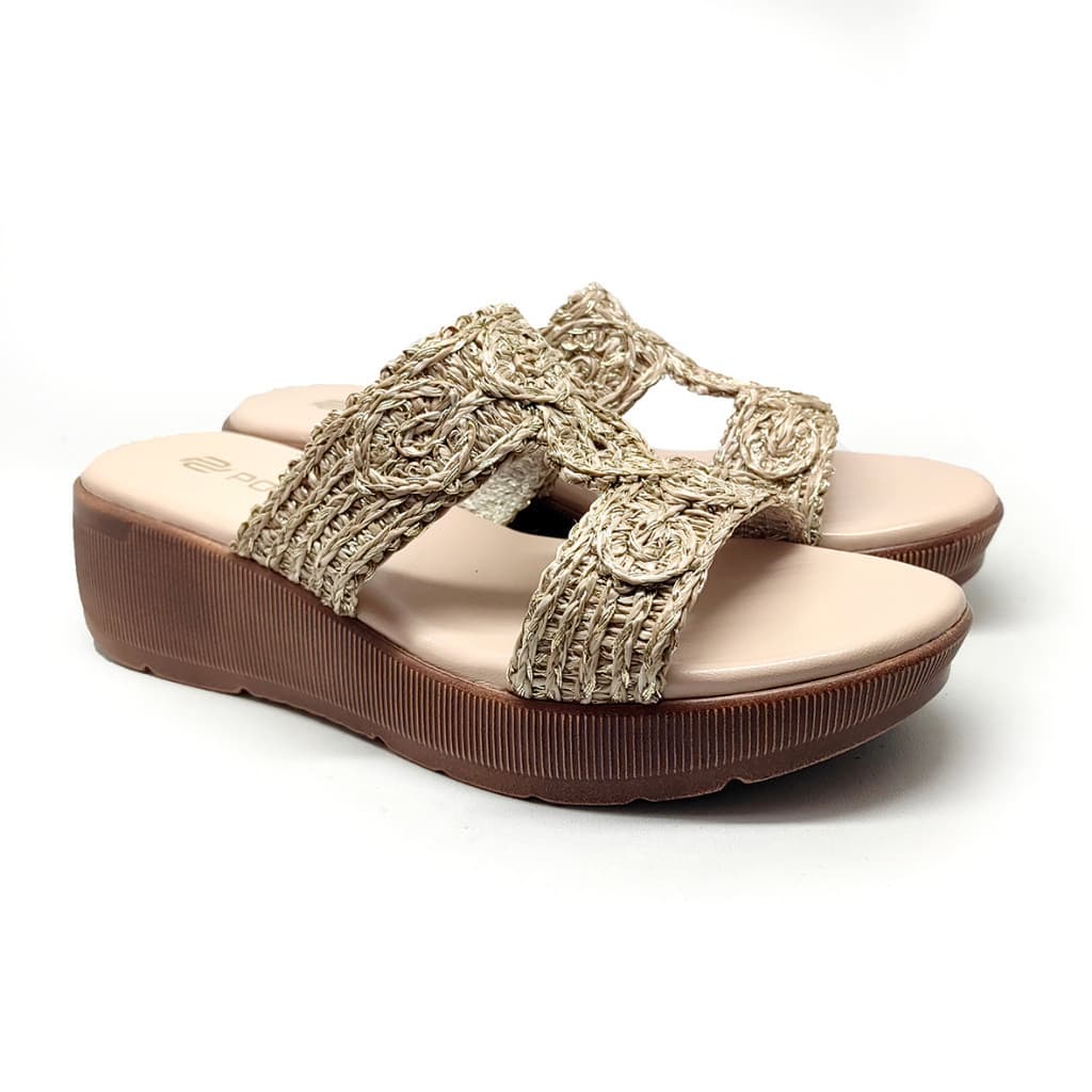 Thumbnail gambar ke-5 produk Pollux WPODQ 37 - Sandal Wedges | Wedges Selop | Wedges Wanita Bahan Kulit