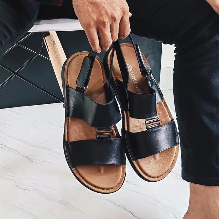 Thumbnail gambar ke-2 produk Pollux PPOCX 06 Sepatu Sandal Pria | Sandal Kulit | Sandal Pria