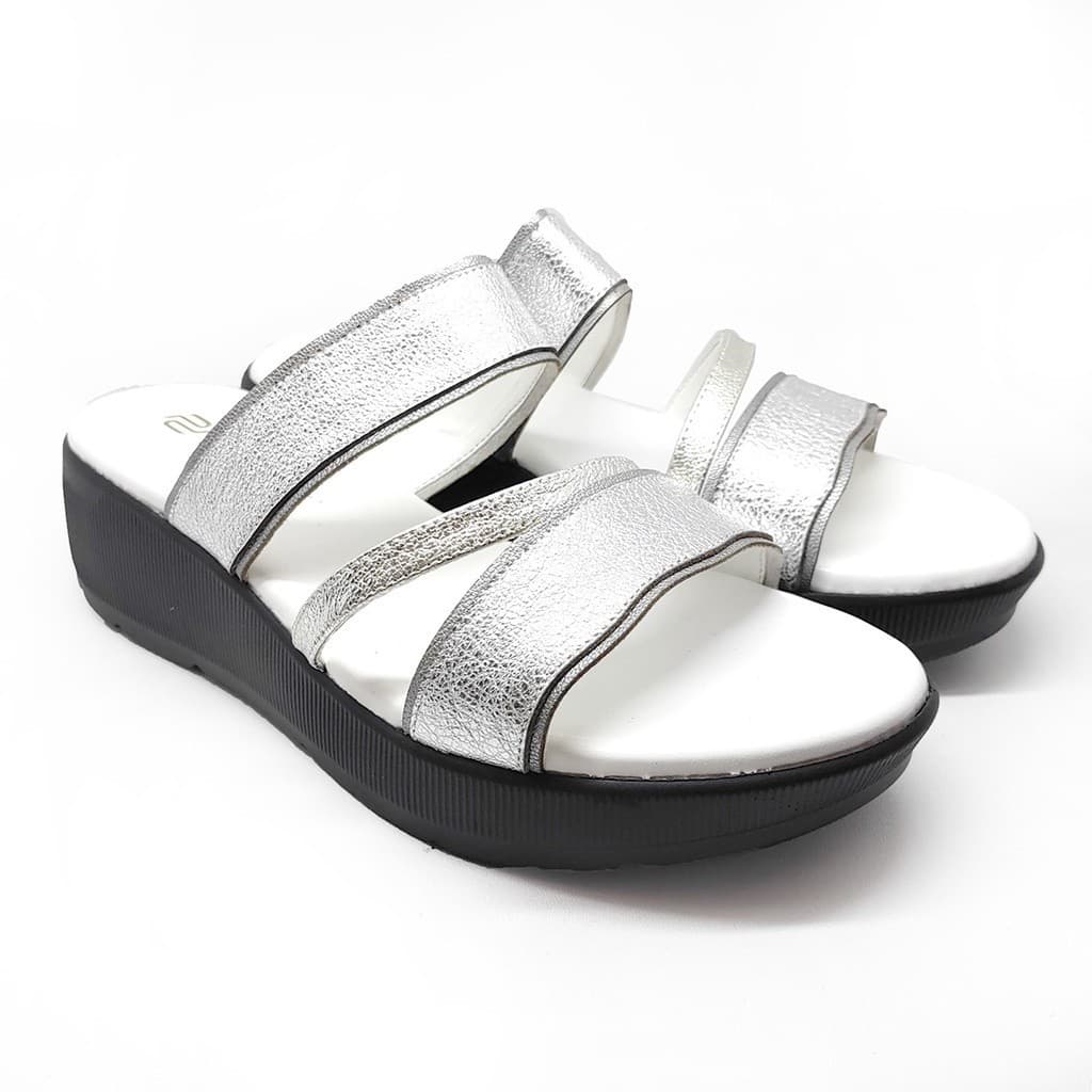 Thumbnail gambar ke-5 produk Pollux Daily WPODQ 25 - Sandal Wedges Wanita Bahan Kulit