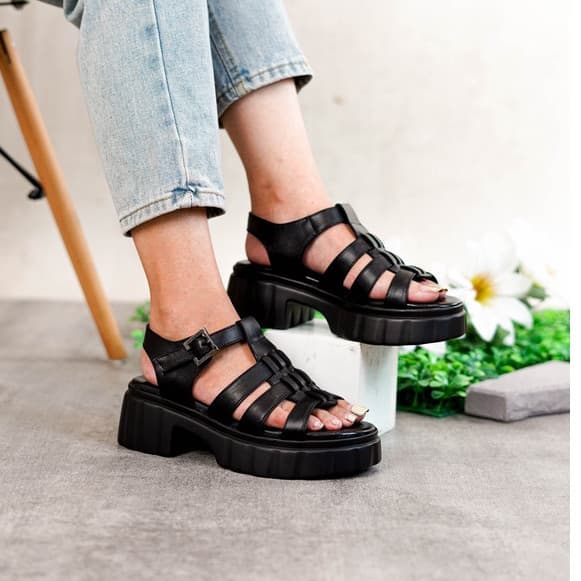Thumbnail gambar ke-2 produk Pollux Bold WPOJV 05 - Sepatu Sandal Wanita Kekinian | Sepatu Sandal Wanita Hak Sedang | Chunky