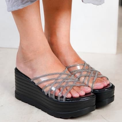 Thumbnail gambar ke-4 produk Pollux Bold WPOGO 32 - Sandal Wedges Wanita | Wedges Wanita 7Cm