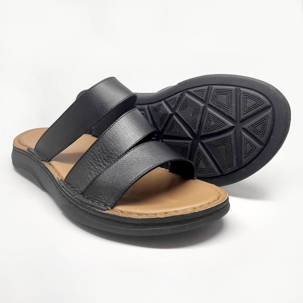 Thumbnail gambar ke-6 produk Pollux PPOCX 08 Sandal Slip On | Sandal Selop | Sandal Pria Bahan Kulit Asli