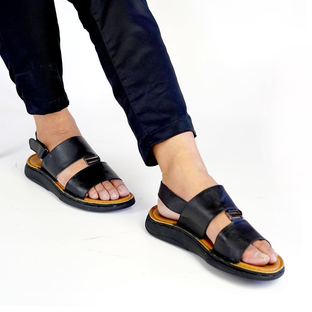Gambar ke-1 produk Pollux PPOCX 06 Sepatu Sandal Pria | Sandal Kulit | Sandal Pria