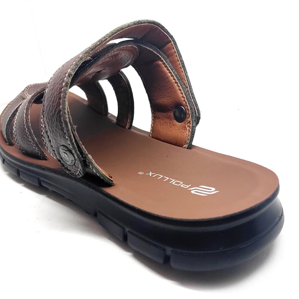 Gambar ke-7 produk Pollux PDQ 6683 - Sandal Kulit Pria Slip On Sangat Nyaman Dan Anti Slip