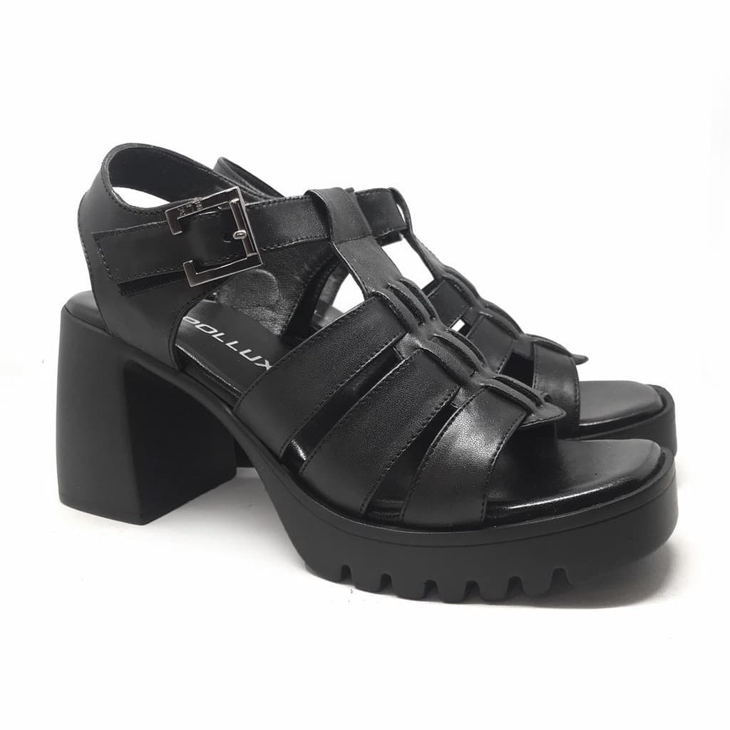 Thumbnail gambar ke-3 produk Pollux Classic WPOAY 02 - Sepatu Sandal Heels Wanita Berbahan Kulit