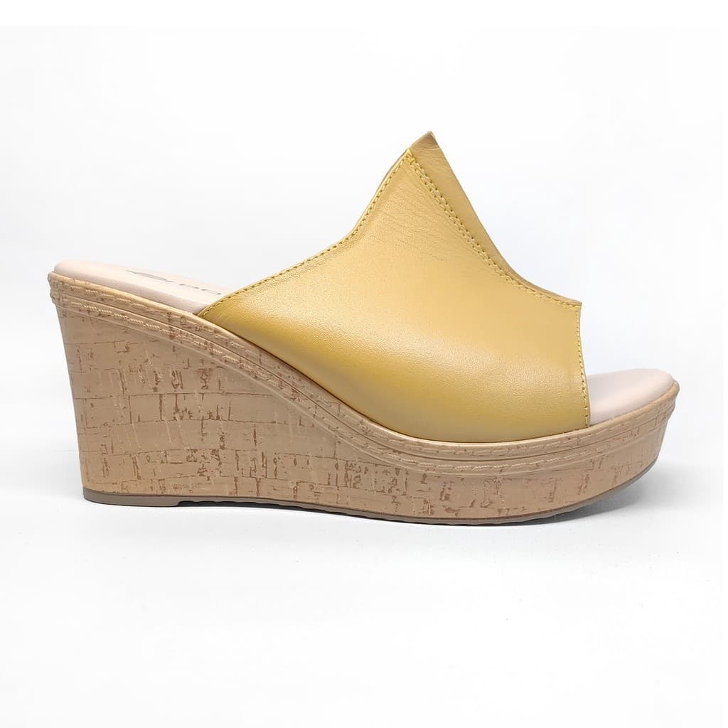 Thumbnail gambar ke-10 produk Pollux Terra Ek Gabus WPOKT 10 - Sandal Wedges | Selop Wedges | Wedges Wanita Bahan Kulit