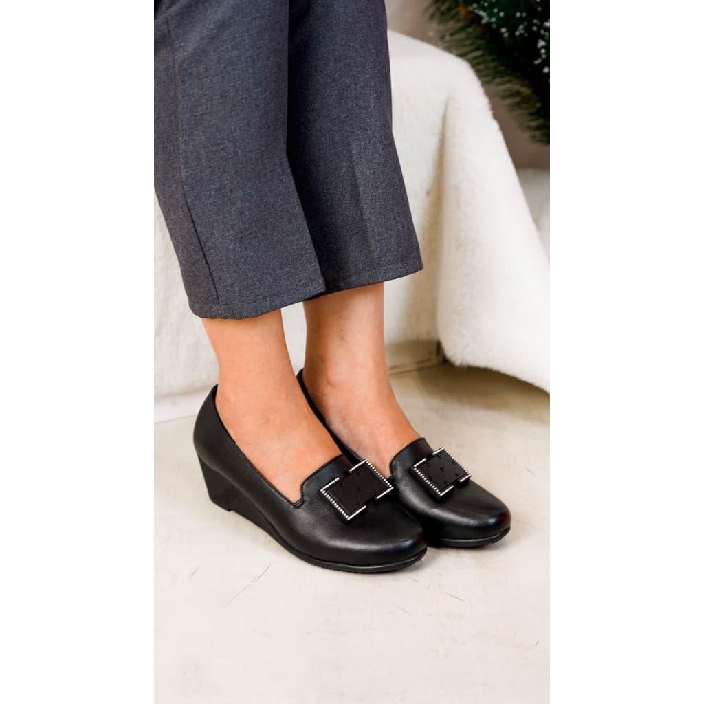 Thumbnail gambar ke-2 produk Pollux Monday WPOMZ 11 - Sepatu Wanita Kerja Wegdes | Sepatu Kerja Wedges 5Cm